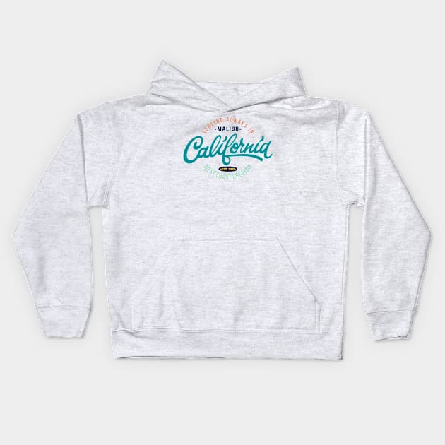 California surf Kids Hoodie by Lazarino